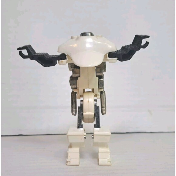 Vtg 1984 GoBots 3" Harley Robo White Bike Figure Tonka Bandai MR-37 Transformer - Picture 7 of 8